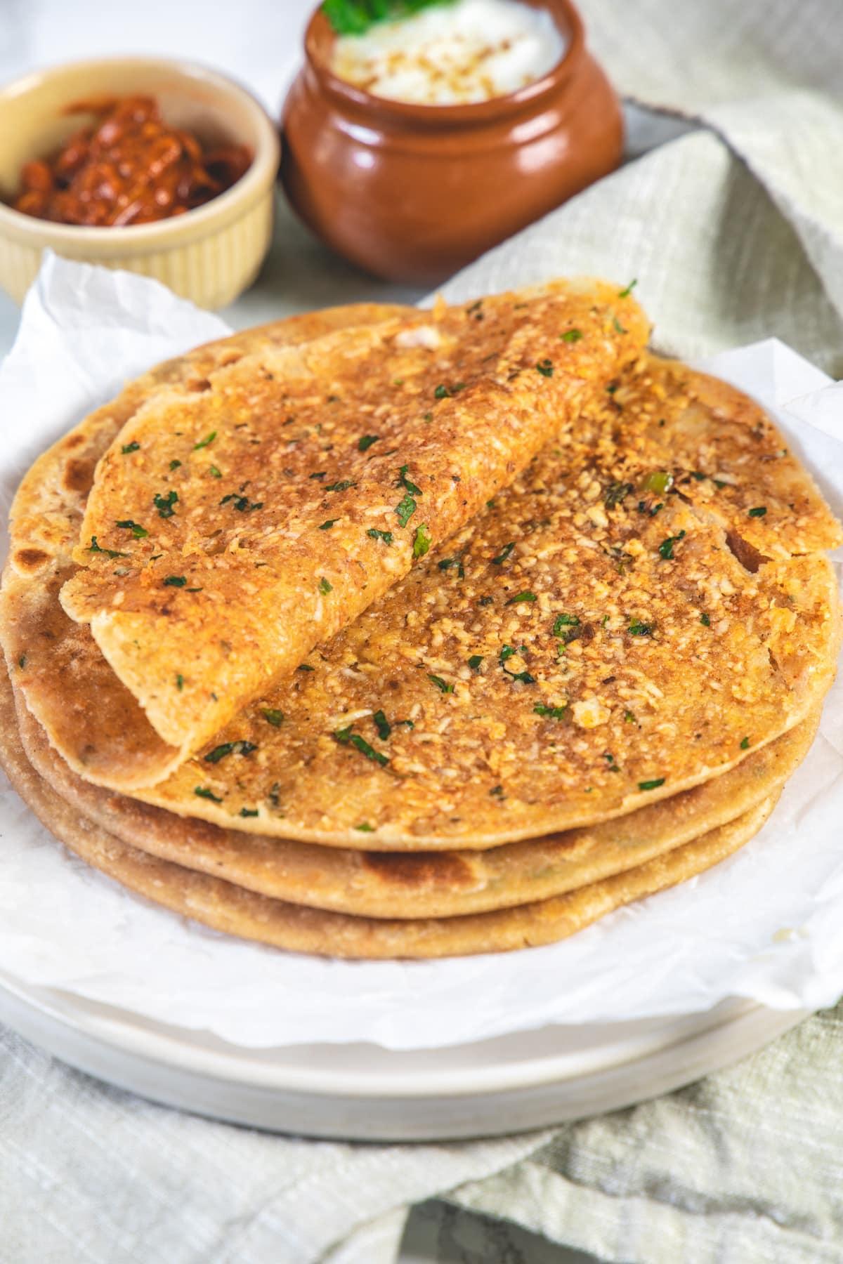 Tandoori Paneer Kulcha — Saturday and Sunday special at Mint Leaf Indian Bistro, Salem Oregon